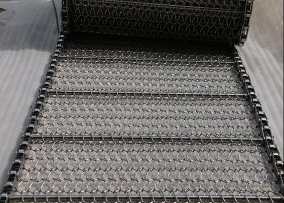 longitud de cadena 201 inoxidables Mesh Belt espiral de 800m m
