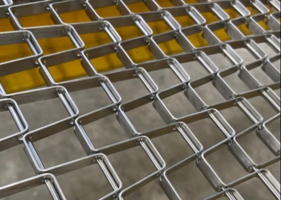 Alambre plano de acero inoxidable Mesh Belt de la producción 304 del pan
