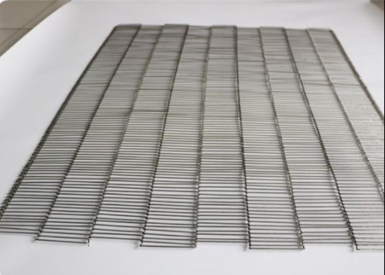 Anillos de espuma que cuecen la anchura SUS316 Flex Conveyor Belt plano de los 90CM