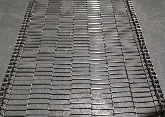 Comida que refresca la echada inoxidable de Flex Conveyor Belt 7m m del plano de acero
