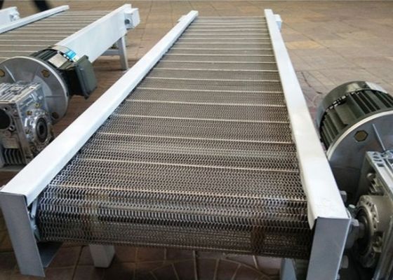 Banda transportadora de cadena de limpieza de acero inoxidable de 201 verduras