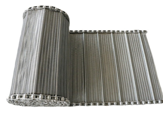 Espiral de enfriamiento flexible Mesh Belt del dispositivo Sus304