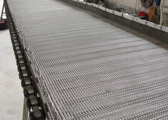 Cadena perforada Mesh Conveyor Belt Carbon Steel del alambre espiral