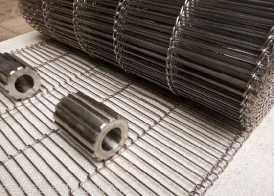 Odm de encargo profesional Flex Wire Belt Food Grade plano 304 para la fábrica del chocolate