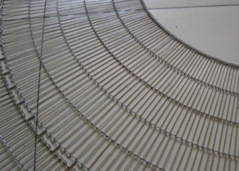 La sequedad interna 316l Mesh Flat Flex Conveyor Belt modificó para requisitos particulares