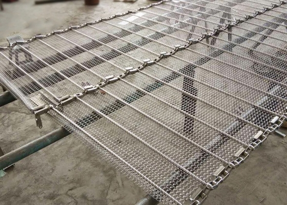 anchura Aisi 201 Mesh Conveyor Belt For Bottle de cadena de los 60cm que transporta