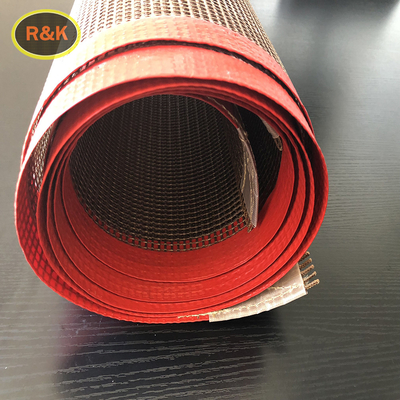 Seca UV resistente al calor Ptfe Teflón de malla cinta transportadora para alfombra de alfombra