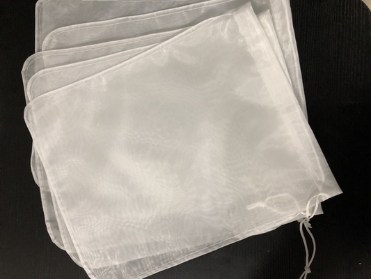 Bolsa de filtro de leche de nuez de prensa de resina reutilizable y duradera con cuerda de tira