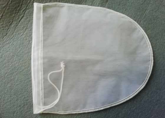 Bolsas de resina de nylon reciclables redondas de 200 micras Bolsa de filtro de leche con cuerda de tira