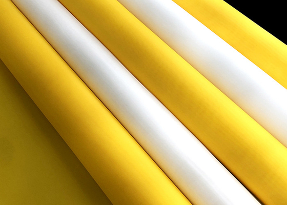 monofilamento Mesh Screen de la armadura llana 140t color amarillo blanco de la anchura de 1,25 metros