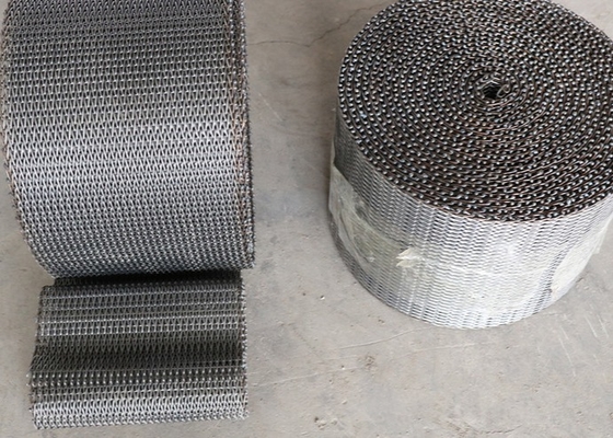 Acero inoxidable equilibrado de Mesh Belt Food Grade 316l del alambre del transportador de la armadura
