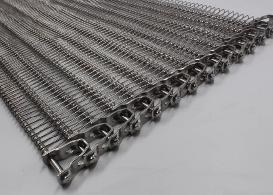 Teja 201 la cadena de acero inoxidable Mesh Conveyor Belt Blanching Vegetables